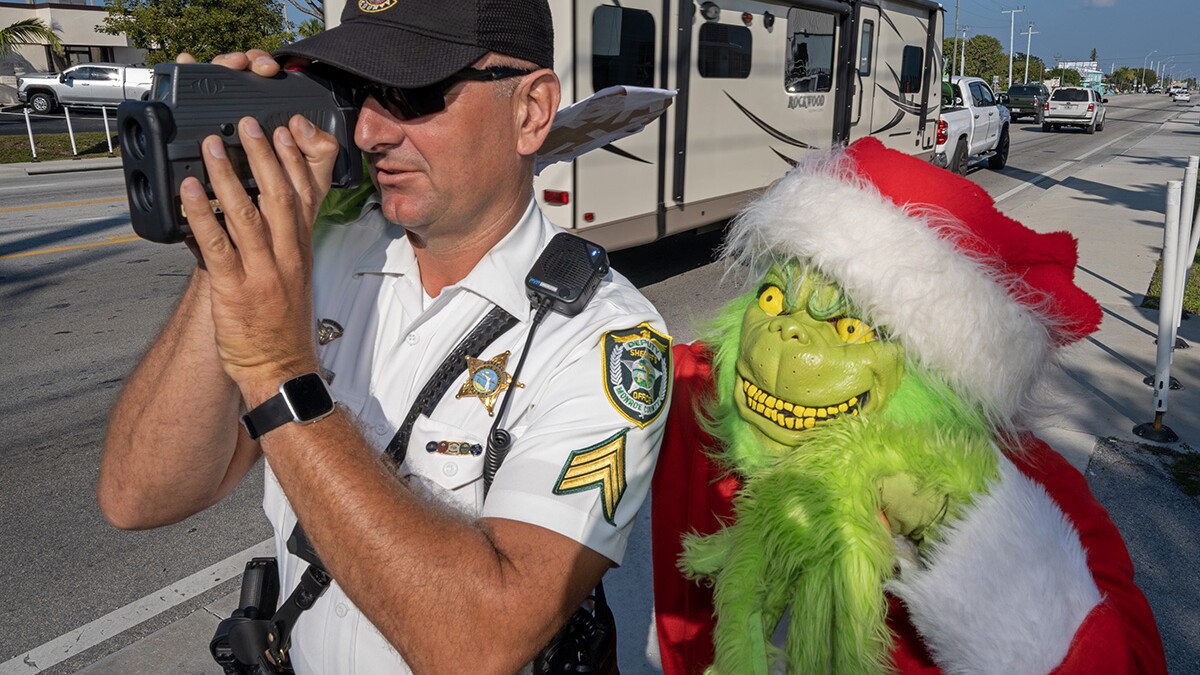 Monroe County Sheriff's deputies in the Keys playing 'Grinch